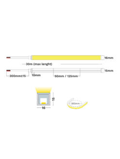 Неонова лента Nova Luce GOMU 16X15 IP67 VERTICAL BENDING 9540058 на фасада
