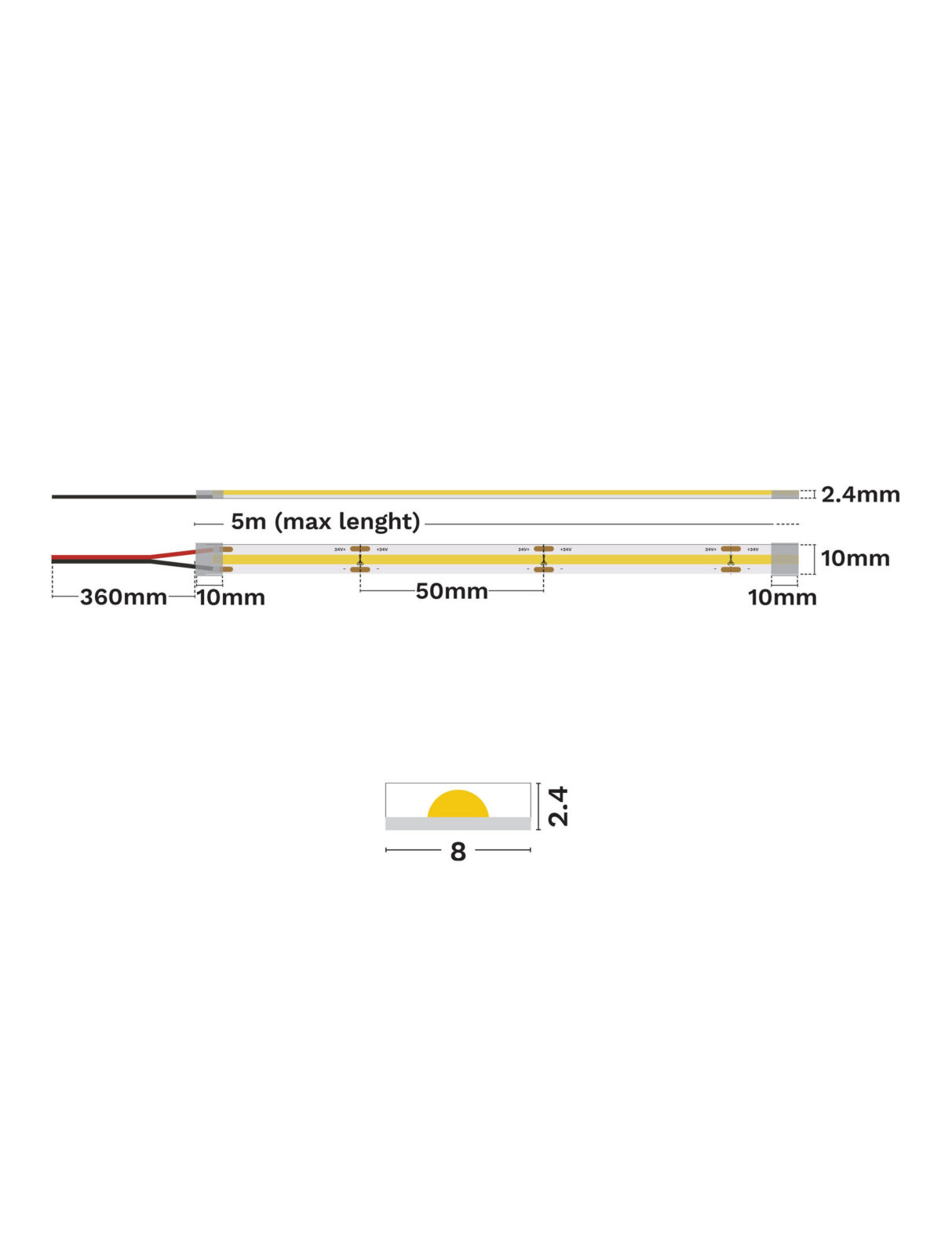 LED лента Nova Luce VIDA SLIM 9540066 на фасада