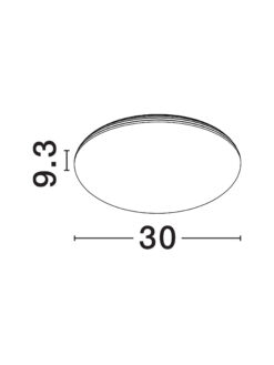 Плафониера Nova Luce SOLVIA 9540322 бял детайл 6