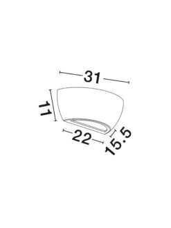 Аплик Nova Luce ALIVIO 9540400 бял детайл 6