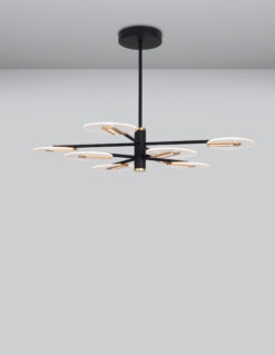 Полилей Nova Luce GENTI 9545408 черен детайл 3
