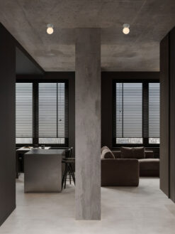Плафониера Nova Luce ZERO 9577015 сив