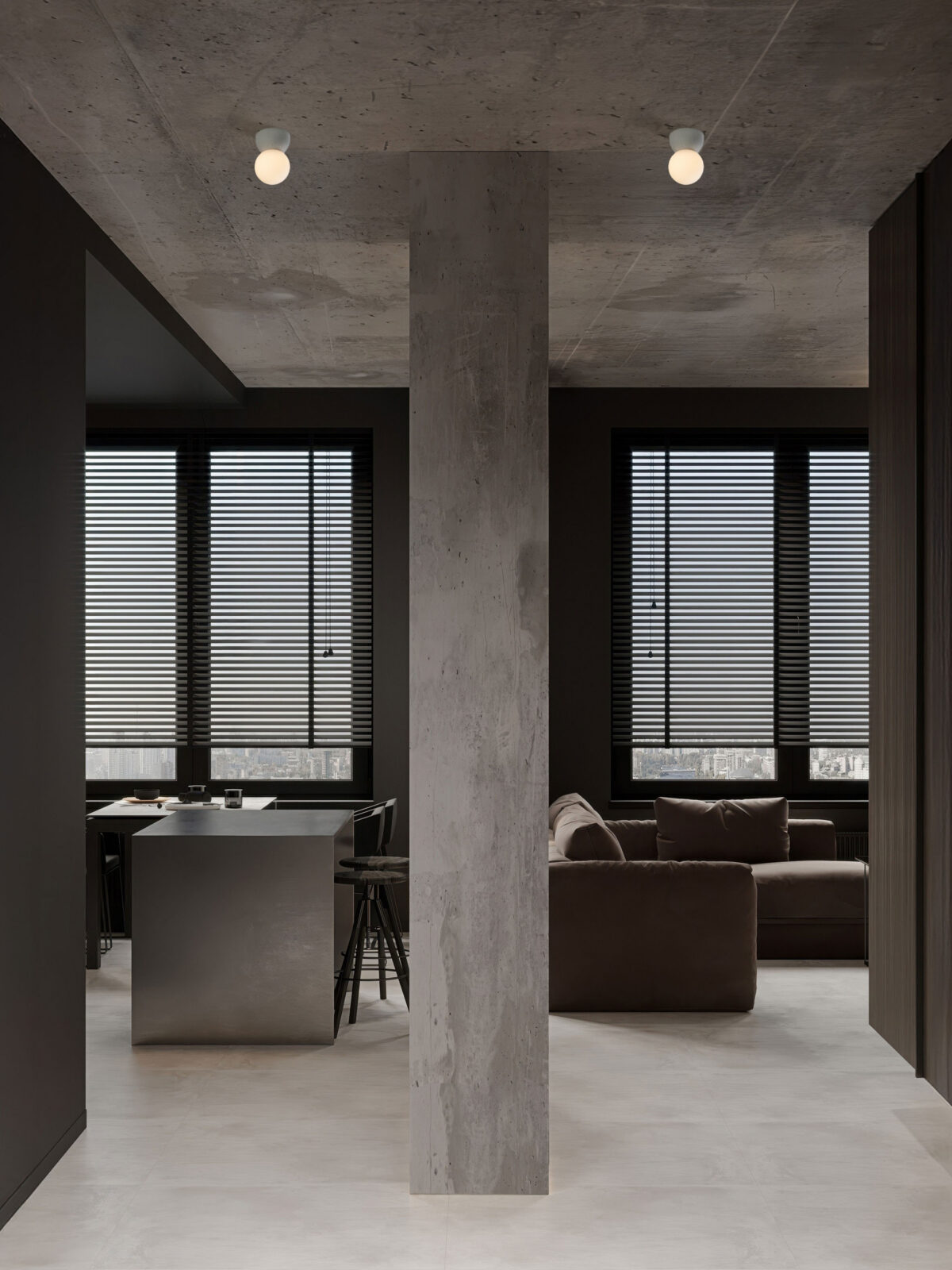 Плафониера Nova Luce ZERO 9577015 сив