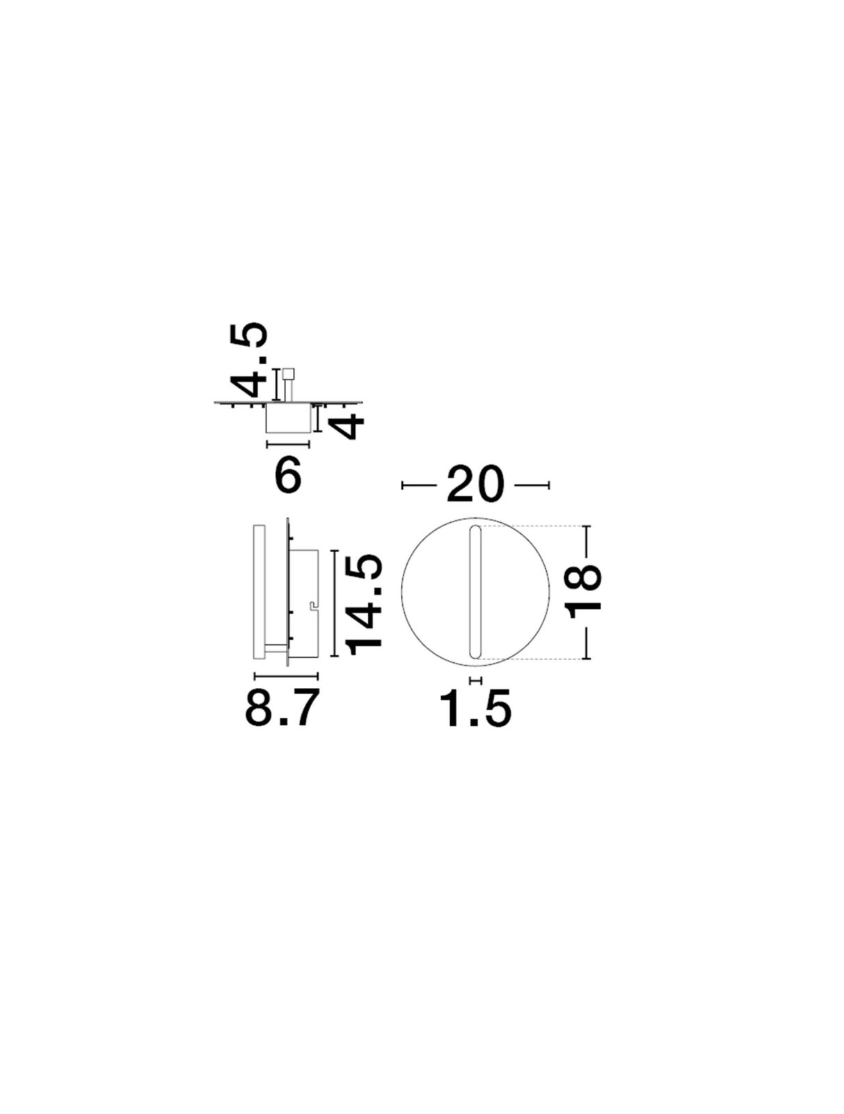 Аплик Nova Luce NALU 9580580 черен детайл 5