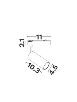 Магнитно тяло Nova Luce SHALLOW 9580657 бял детайл 2
