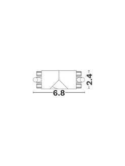 Конектор Nova Luce SHALLOW 9580665 бял в интериор