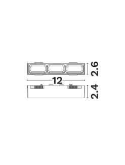 Магнитно тяло Nova Luce SHALLOW 9580726 черен детайл 2