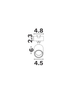 Магнитно тяло Nova Luce SHALLOW 9580731 черен детайл 3