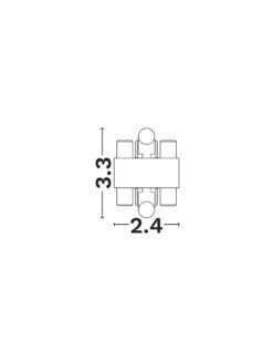 Конектор Nova Luce SHALLOW 9580742 черен в интериор