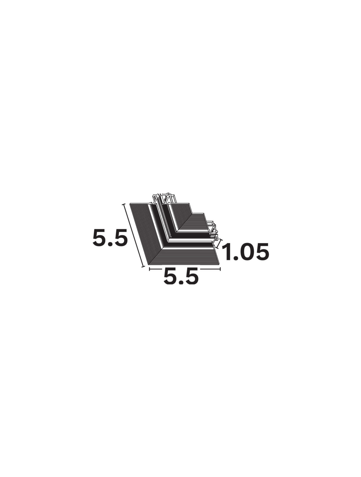 Конектор Nova Luce 5MM 9580761 черен в интериор