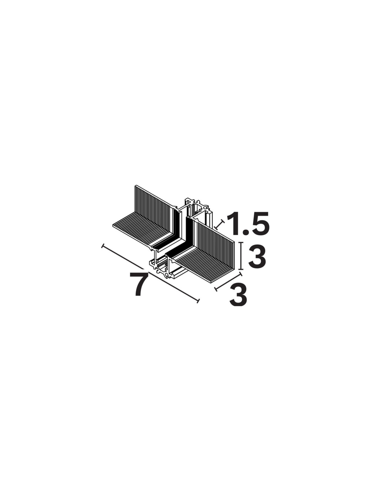 Конектор Nova Luce 5MM 9580762 черен в интериор