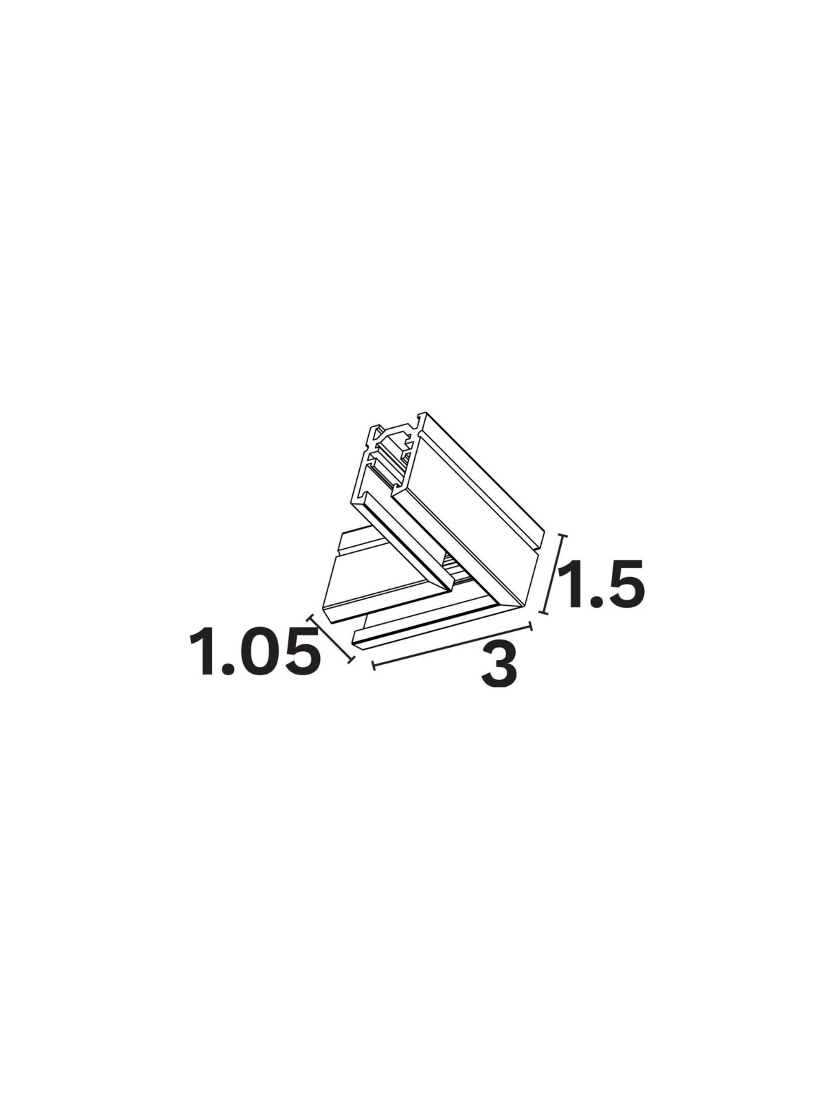 Конектор Nova Luce 5MM 9580764 черен в интериор