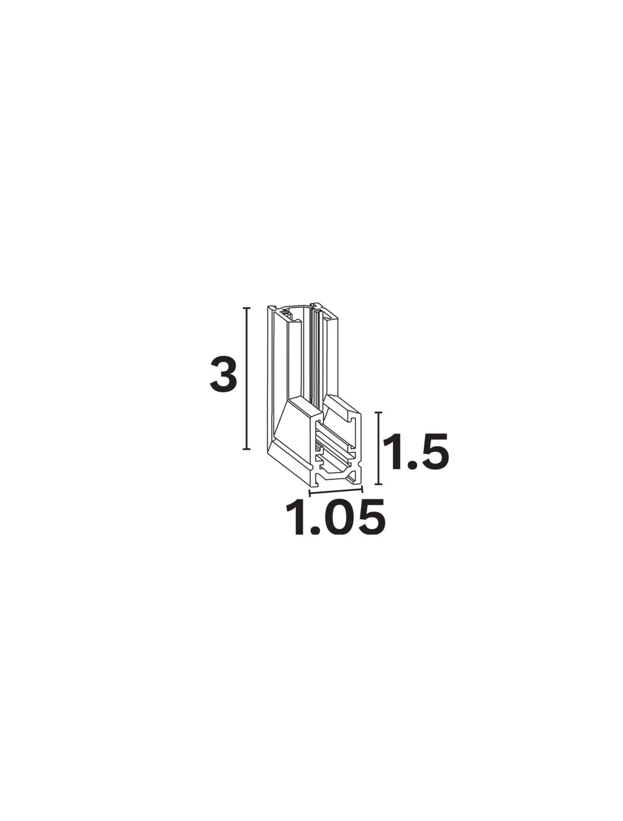 Конектор Nova Luce 5MM 9580765 черен в интериор