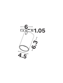 Магнитно тяло Nova Luce 5MM 9580772 черен детайл 2