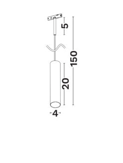 Магнитно тяло Nova Luce 5MM 9580779 черен детайл 2
