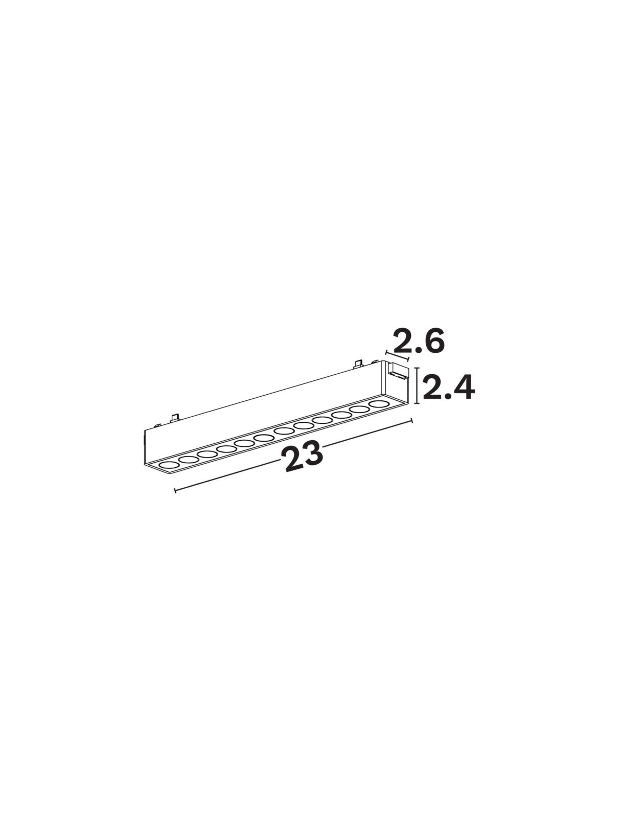 Магнитно тяло Nova Luce FLAT 9580812 черен детайл 5