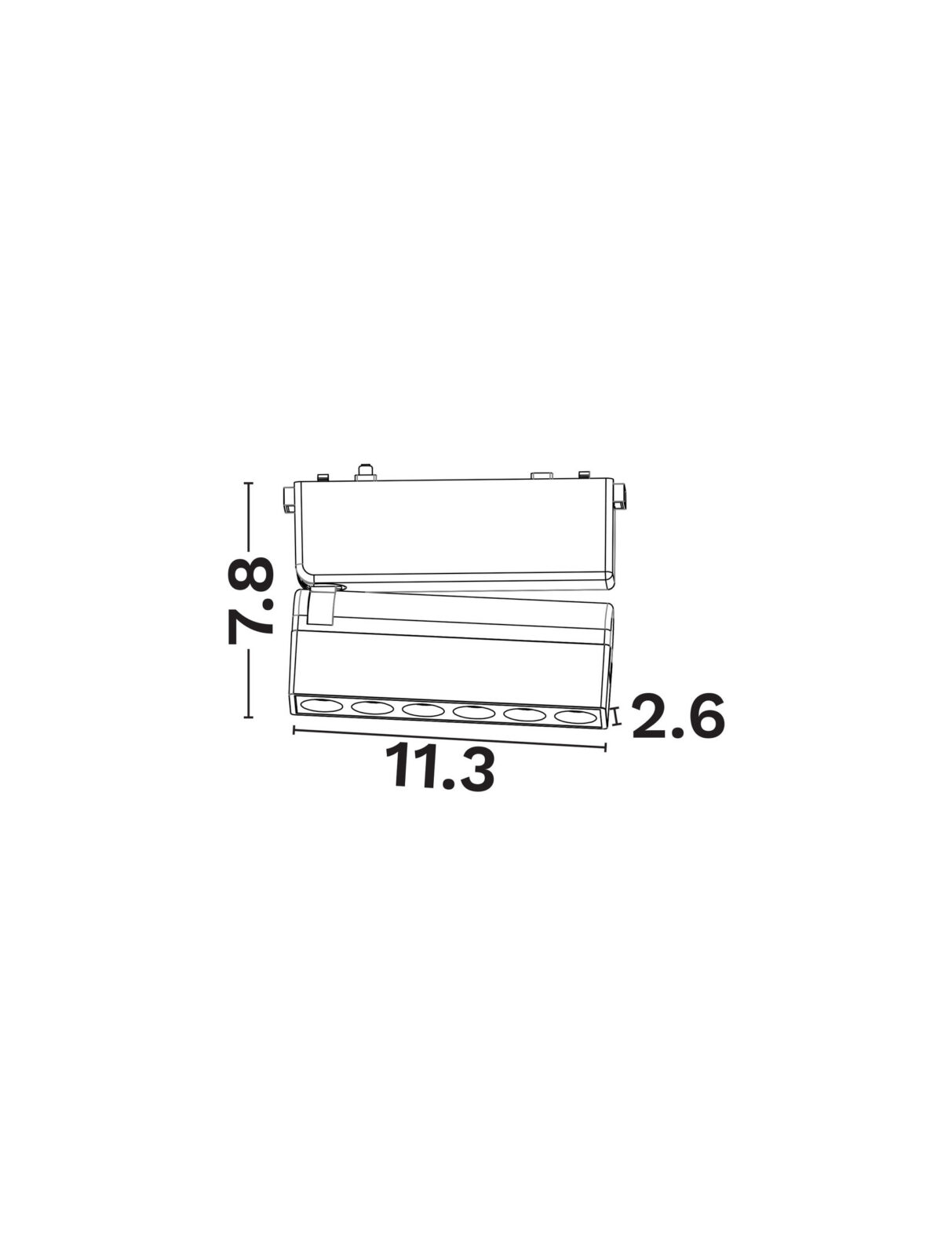 Магнитно тяло Nova Luce FLAT 9580816 черен детайл 4