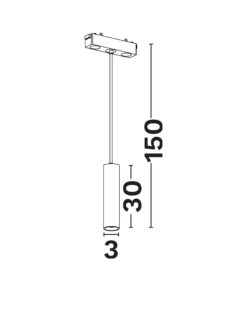 Магнитно тяло Nova Luce FLAT 9580820 черен детайл 2
