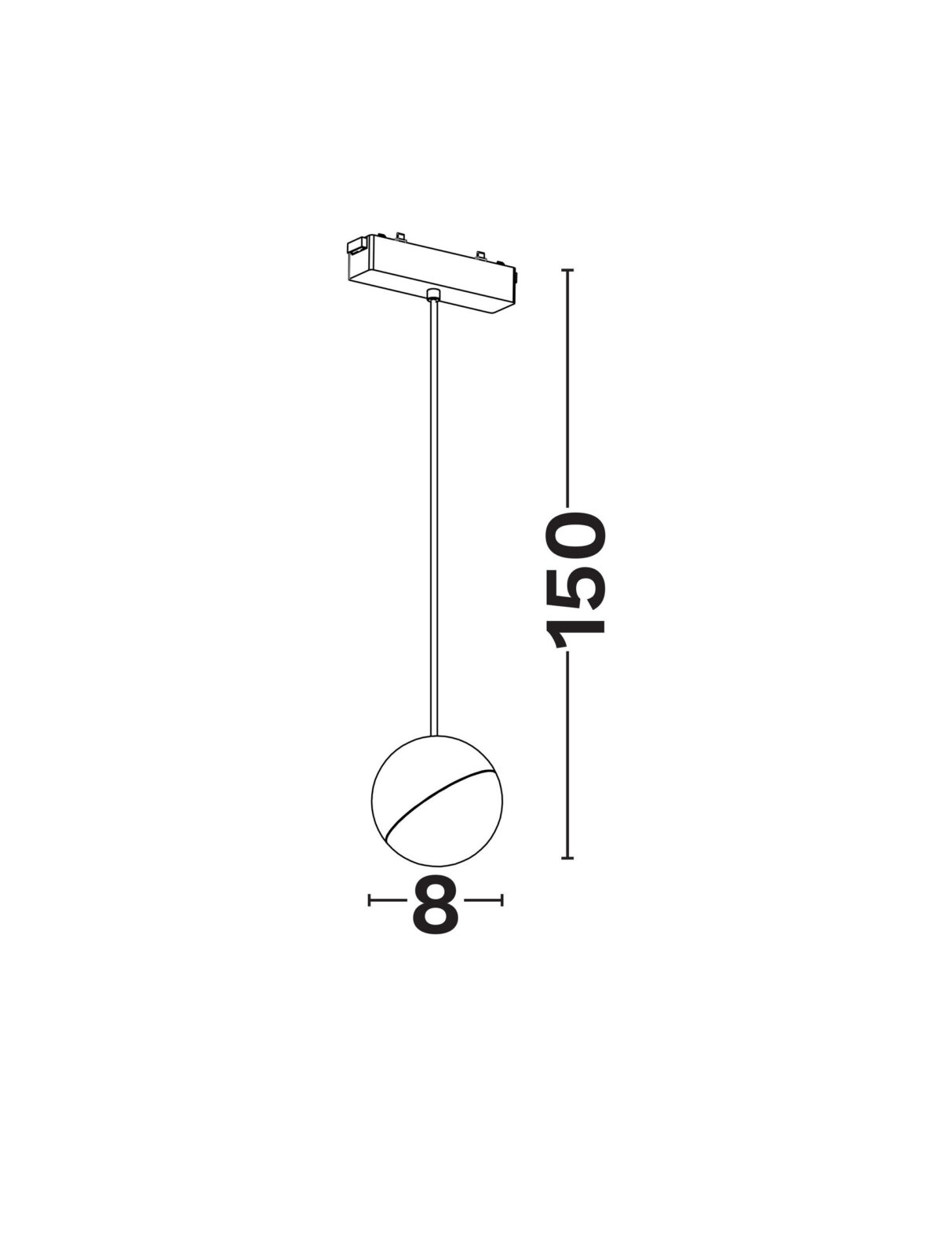 Магнитно тяло Nova Luce FLAT 9580822 черен детайл 2