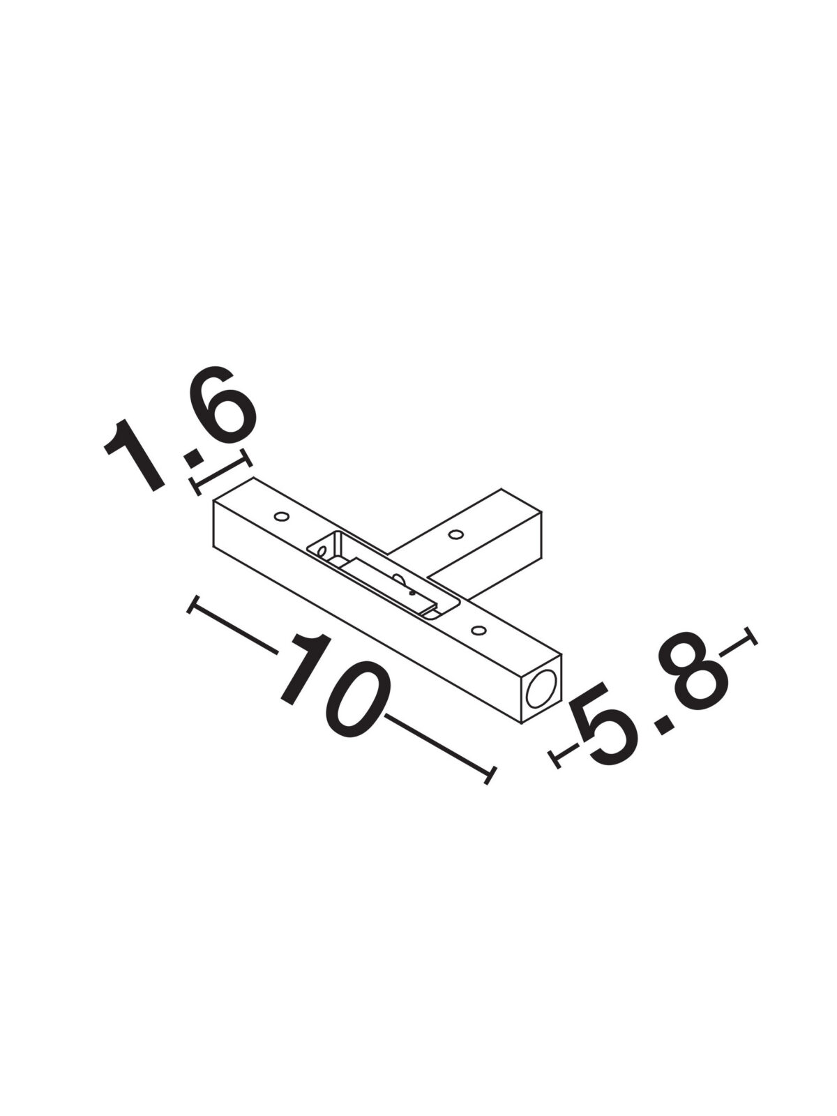 Конектор Nova Luce IVY 9580910 черен в интериор