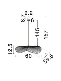 Полилей Nova Luce SIARA 9586536 черен детайл 6