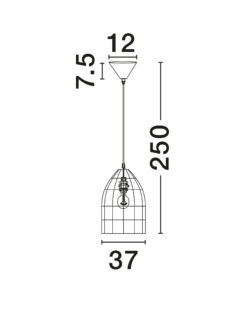 Полилей Nova Luce MAPI 9586605 червен детайл 5