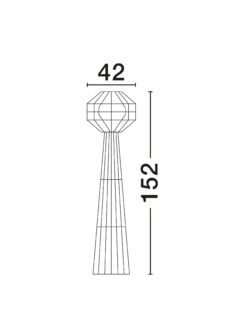Лампион Nova Luce MAPI 9586607 червен детайл 6