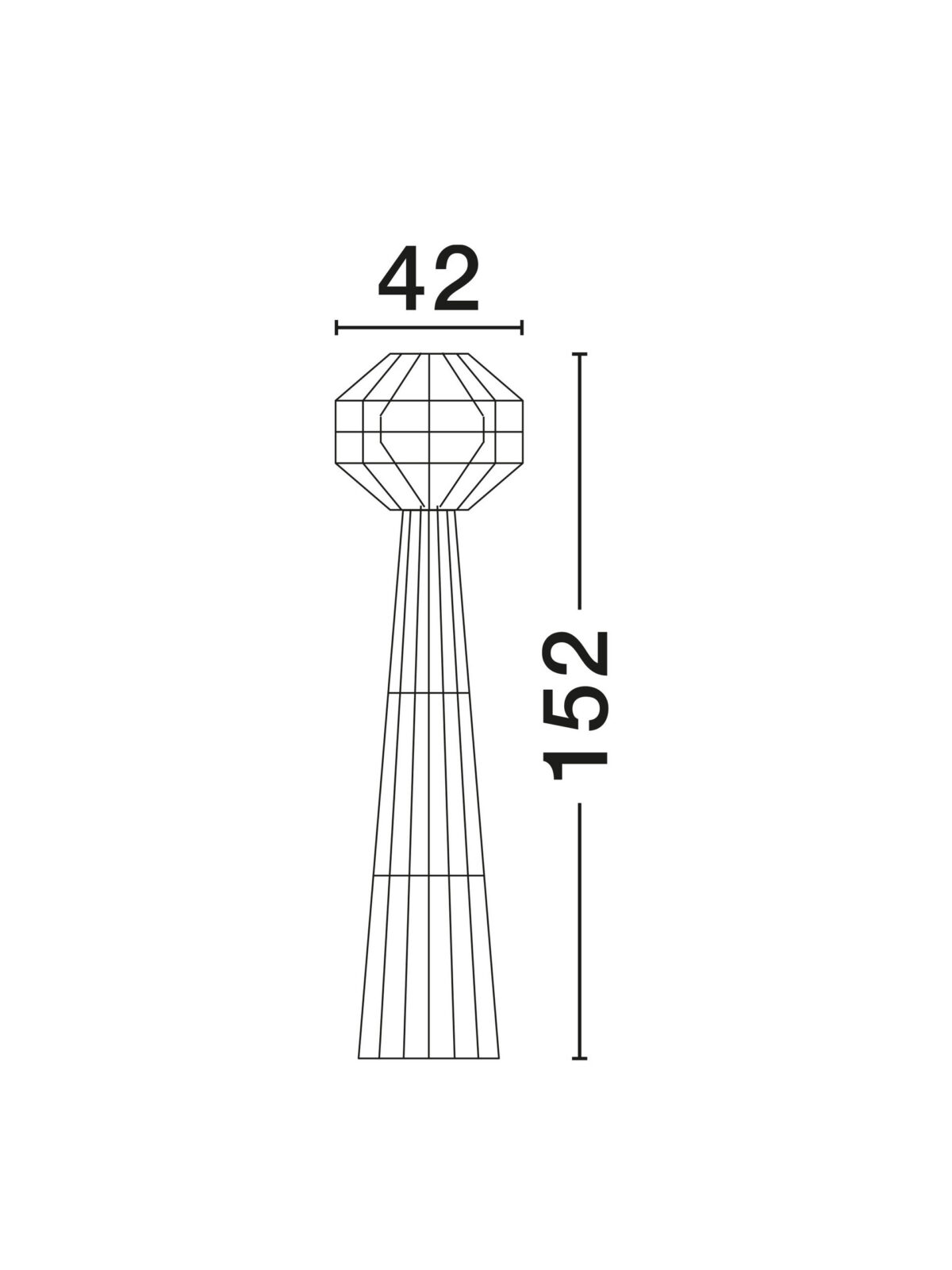 Лампион Nova Luce MAPI 9586607 червен детайл 6