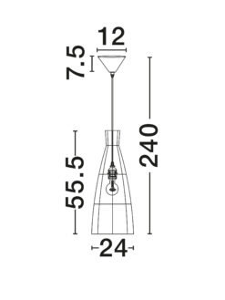 Пендел Nova Luce NIRO 9586619 бял детайл 5