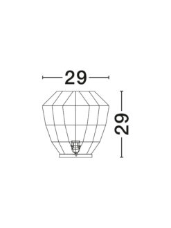 Настолна лампа Nova Luce MAPI 9586623 червен детайл 6