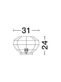 Настолна лампа Nova Luce MAPI 9586624 син детайл 5
