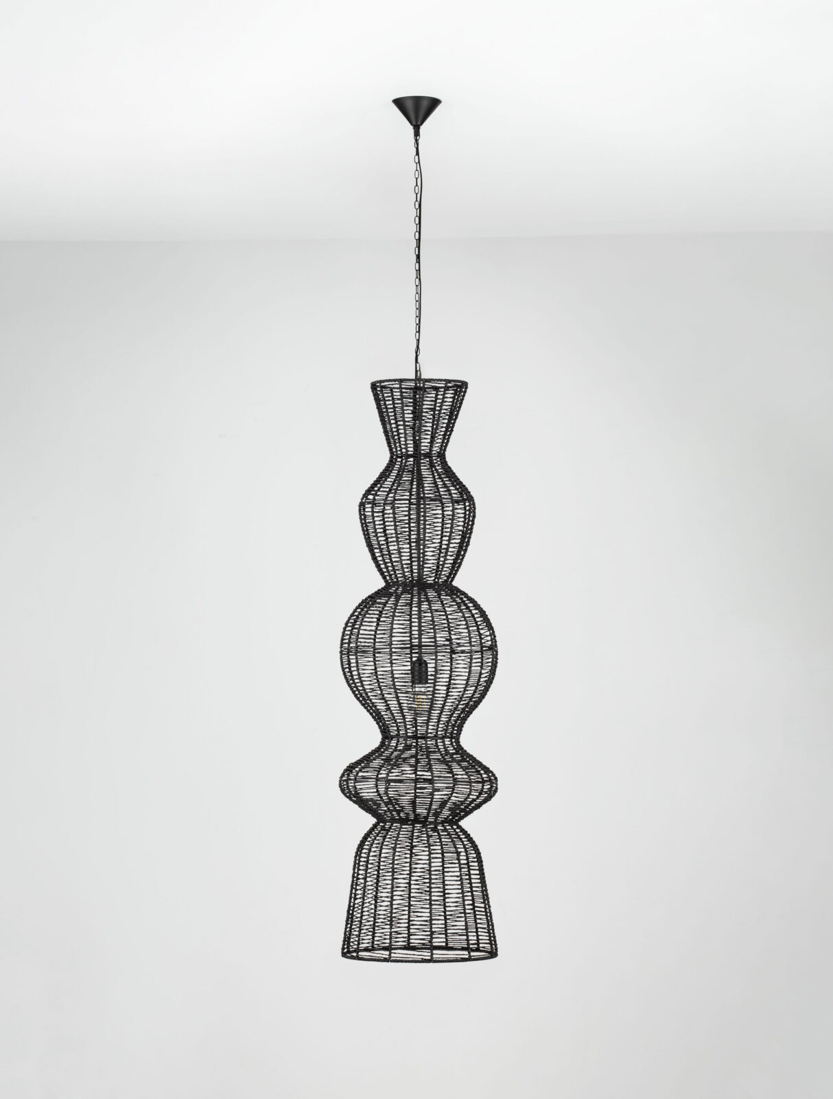 Полилей Nova Luce BREENA 9586660 черен детайл 2