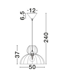 Полилей Nova Luce DELINA 9586672 бял детайл 6
