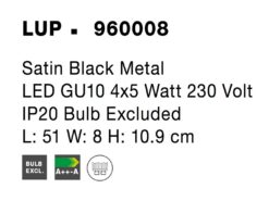 Спот Nova Luce LUP 960008 черен детайл 5
