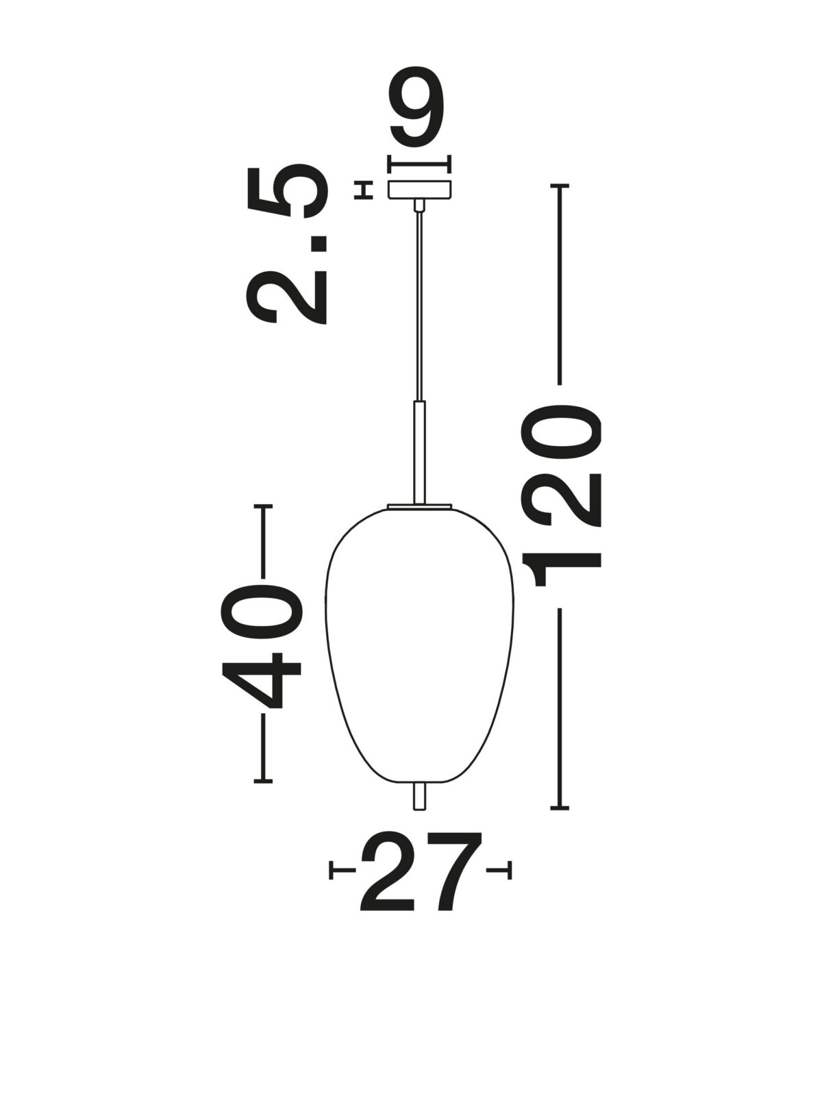 Пендел Nova Luce LATO 9624063 бял детайл 6