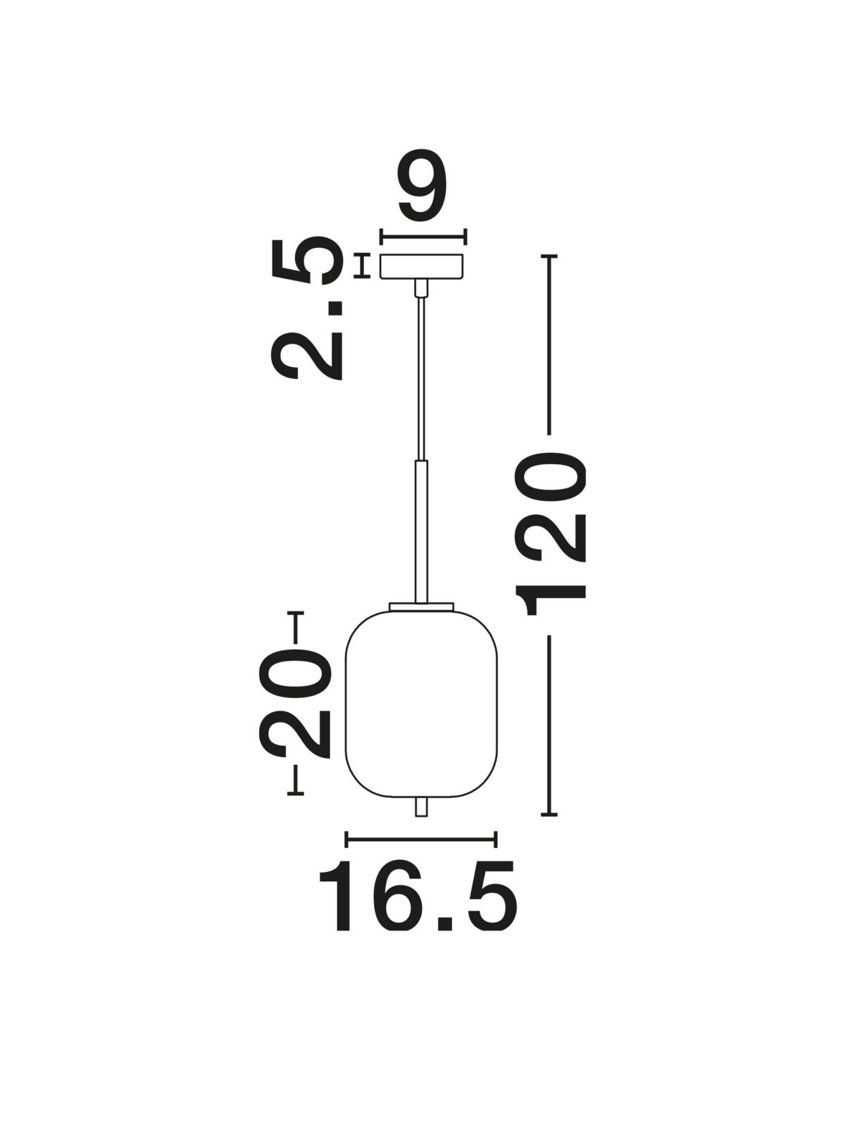 Пендел Nova Luce LATO 9624065 бял детайл 7