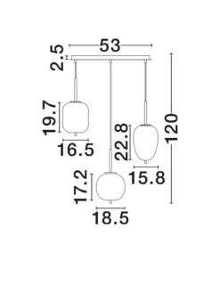 Полилей Nova Luce LATO 9624067 бял детайл 5