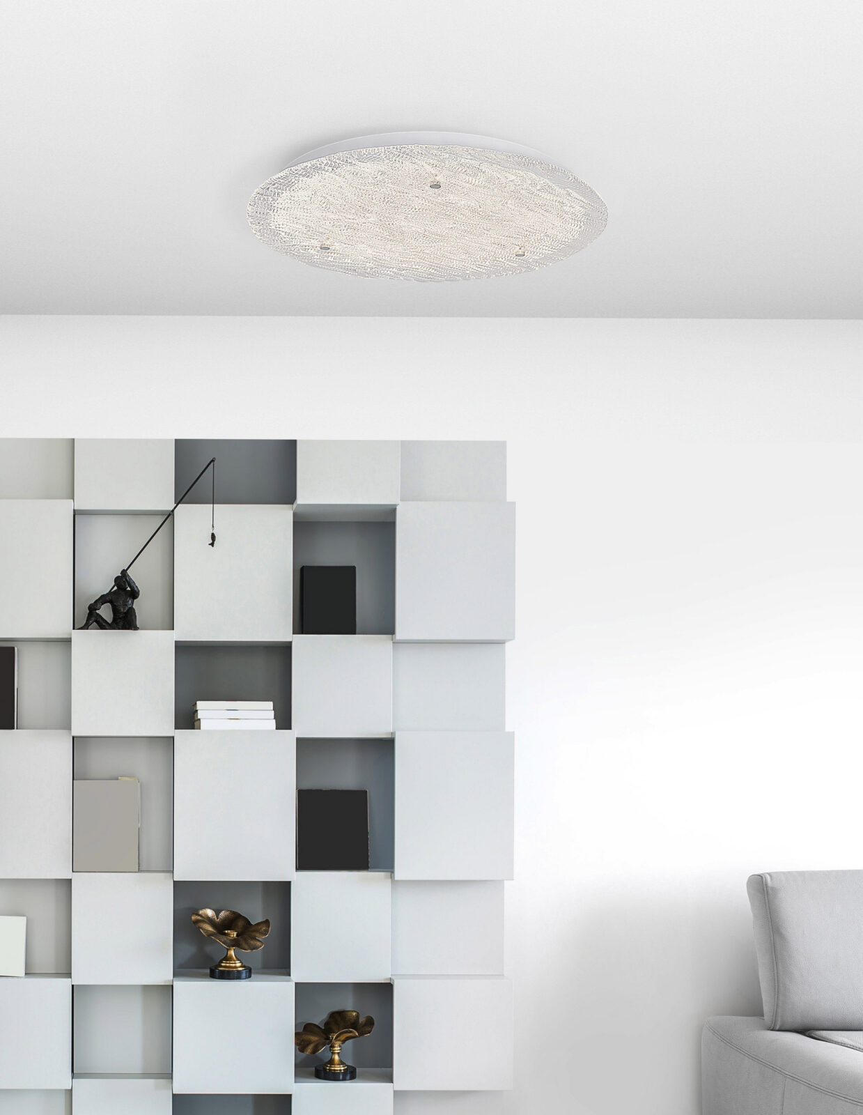 Плафониера Nova Luce WING 9624222 бял