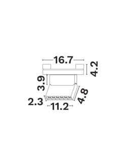 Магнитно тяло Nova Luce SYMMETRIC 9680108 черен детайл 2