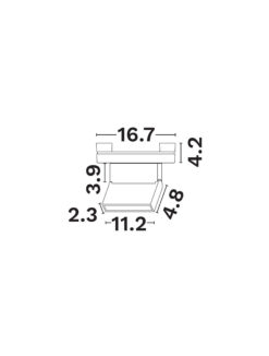 Магнитно тяло Nova Luce SYMMETRIC 9680109 черен детайл 2
