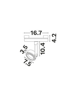Магнитно тяло Nova Luce SYMMETRIC 9680110 черен детайл 2