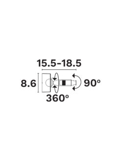 Крепежен елемент Nova Luce SYMMETRIC 9680116 черен детайл 3