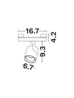 Магнитно тяло Nova Luce SYMMETRIC 9680211 черен в интериор