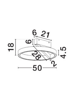 Плафониера Nova Luce ADALIZ 9695124 бял детайл 6