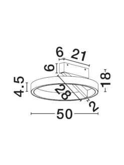 Плафониера Nova Luce ADALIZ 9695125 черен детайл 6