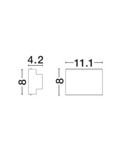 Аплик Nova Luce OTI 9695165 сребърен детайл 7