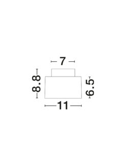 Плафониера Nova Luce OZEN 9695171 сребърен детайл 5