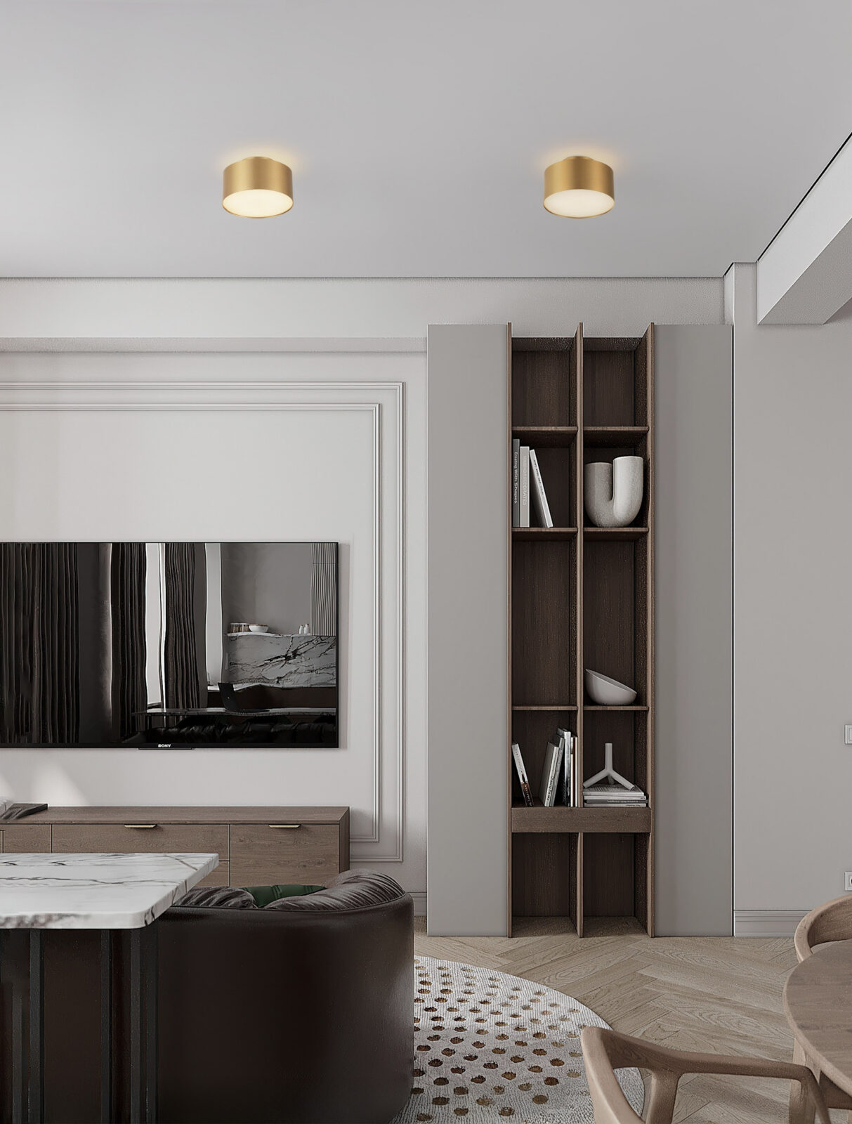 Плафониера Nova Luce OZEN 9695172 златист