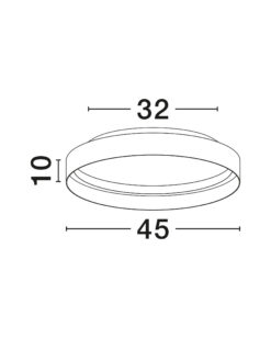 Плафониера Nova Luce LUMIA 9695192 бял детайл 6