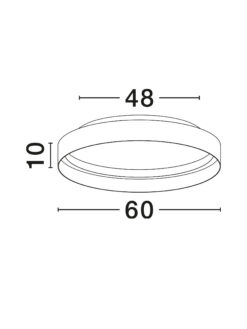 Плафониера Nova Luce LUMIA 9695195 черен детайл 5